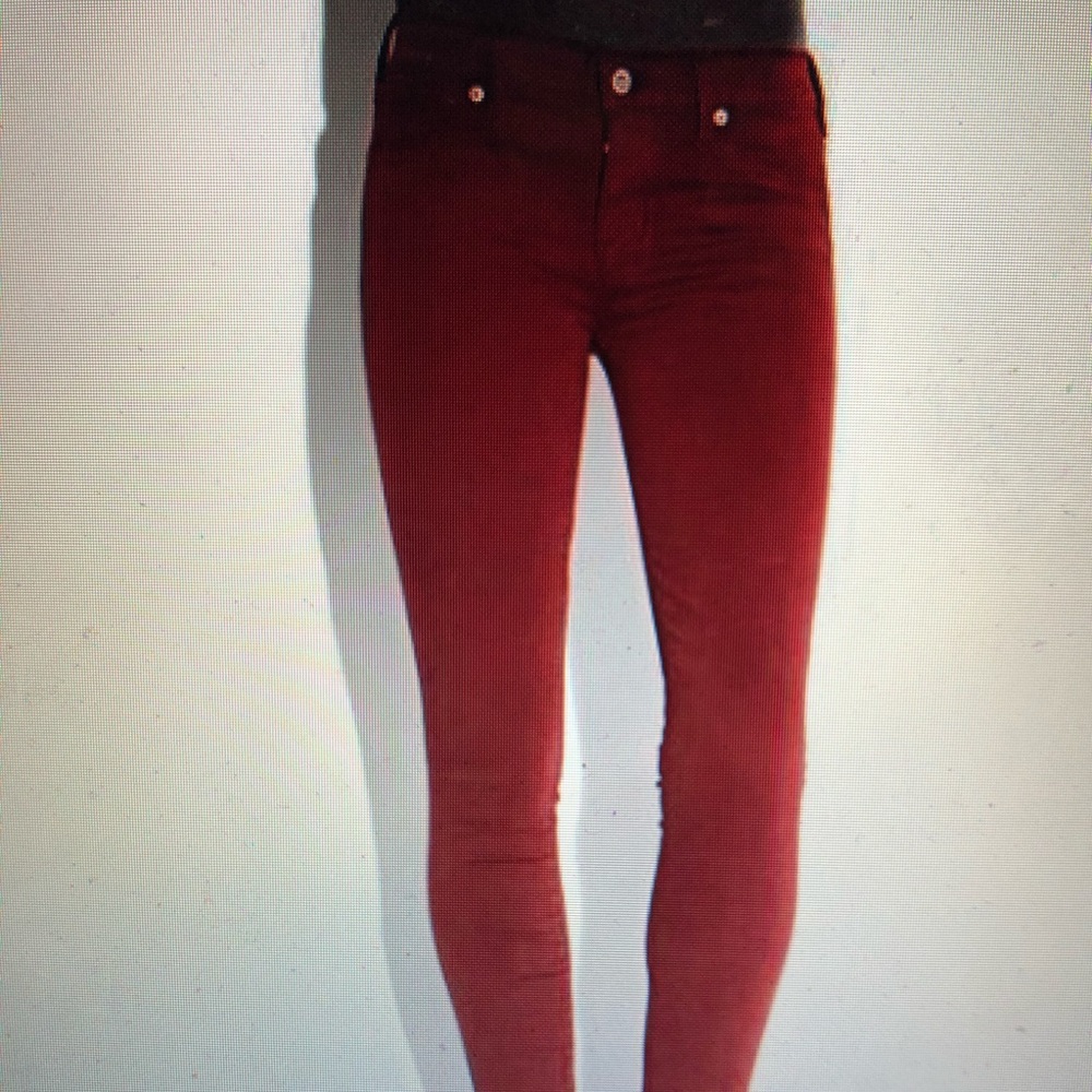 Lucky brand Brooke legging jeans, velvety red